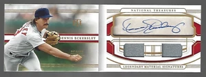 Dennis Eckersley 2022 Panini National Treasures Signature Material Booklet 17/17 - Picture 1 of 5