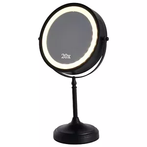 MIRRORVANA Ultra Zoom 20X Vergrößerung Beleuchteter Schminkspiegel - 20X & 1X Dual Si... - Bild 1 von 7