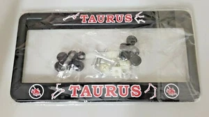 Paquete de 2 horóscopos Taurus marco de matrícula de metal negro camión coche nuevo en paquete - Imagen 1 de 2