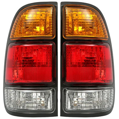 Pair/LH/RH Tail Lights Brake Lamps W/ Bulbs For Toyota Tundra 2000-2006 Pickup Foto 1 de 4