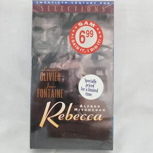 Rebecca - Joan Fontaine - Laurence Olivier - Alfred Hitchcock - New VHS Sealed - Foto 1 di 2