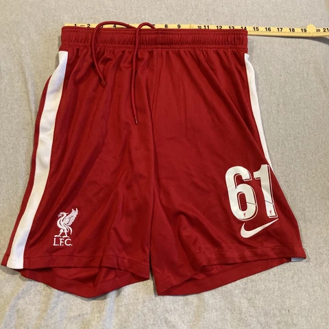 AWESOME - NIKE - DRI FIT - LFC - LIVERPOOL FC - #61- UNIFORM SHORTS - SIZE LARGE Cover