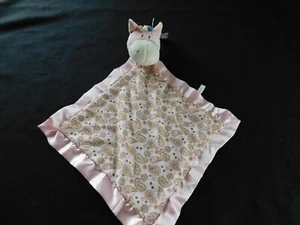 Ganz Baby Pink Horse Brown, Yellow, Baby Blanket Security Blanket Lovey New - Picture 1 of 5