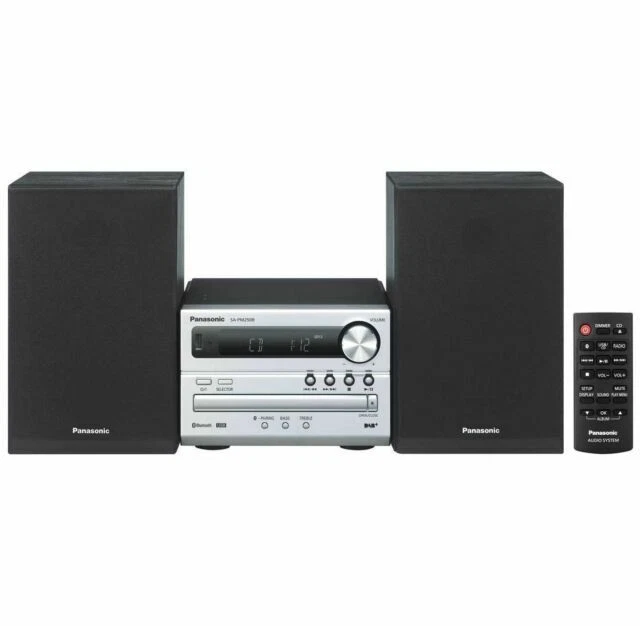 Panasonic SC-PM250BEBS 20W DAB Micro Hi-Fi CD System - Silver/Black - Image 1 of 1