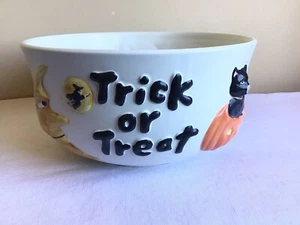 Ciotola caramelle in ceramica Halloween vintage Sakura David Carter marrone zucca cava 3D - Foto 1 di 10