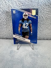 2023 Donruss Elite DORIAN WILLIAMS Rookie RC Blue /99 Color Match Bills