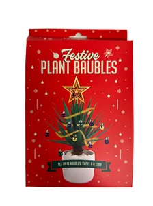 Adornos de plantas festivas decoración de Navidad para plantas de casa NUEVO oropel estrella plano de casa - Imagen 1 de 16