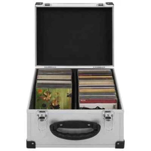 NNEVL CD Case for 40 CDs Aluminium ABS Silver - Picture 1 of 8