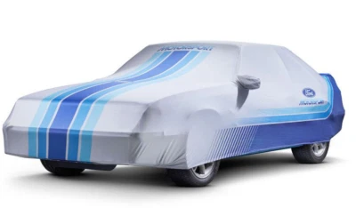 OEM NEW 79-93 Ford Motorsport Logo Fox Mustang Indoor Car Cover Covercraft Blue - Image 1 of 4