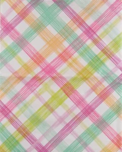 Colorful Brush Stroke Cross Line Vinyl Flannel Back Tablecloth Var Size Elrene - Picture 1 of 7