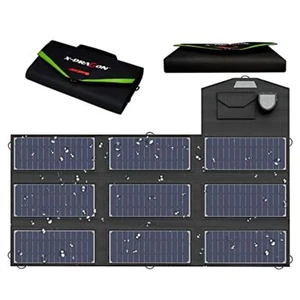 X-DRAGON 70W Monocrystalline Foldable Solar Panel for Generator Tablet Cellphone - Picture 1 of 7