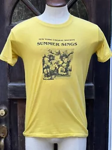 T-shirt vintage anni '80 New York Choral Society Summer Sings taglia L - Foto 1 di 4