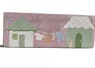 洗衣室装饰陶器谷仓儿童彩绘帆布衣服线 — 第 1/4 张图片