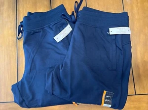 2 Athletic Works Women Super Soft Lightweight Jogger Pants W/Pockets Medium Navy - Picture 1 of 14