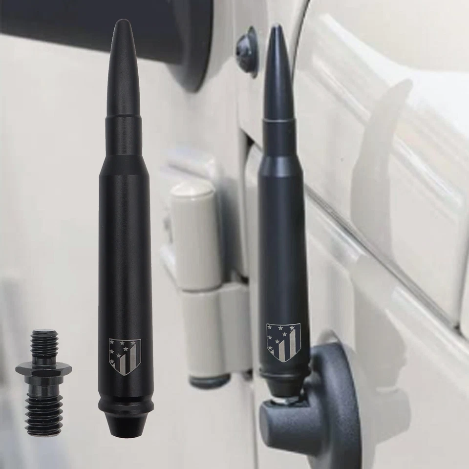 Car Short Aerial Antenna Mast Radio For Jeep Wrangler JK TJ 1997-2021 Ford F150 Foto 1 de 4