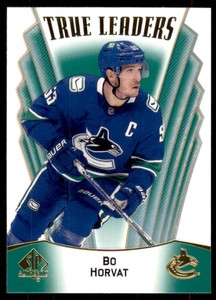 2021-22 SP Authentic True Leaders Green #TL-12 Bo Horvat - Vancouver Canucks