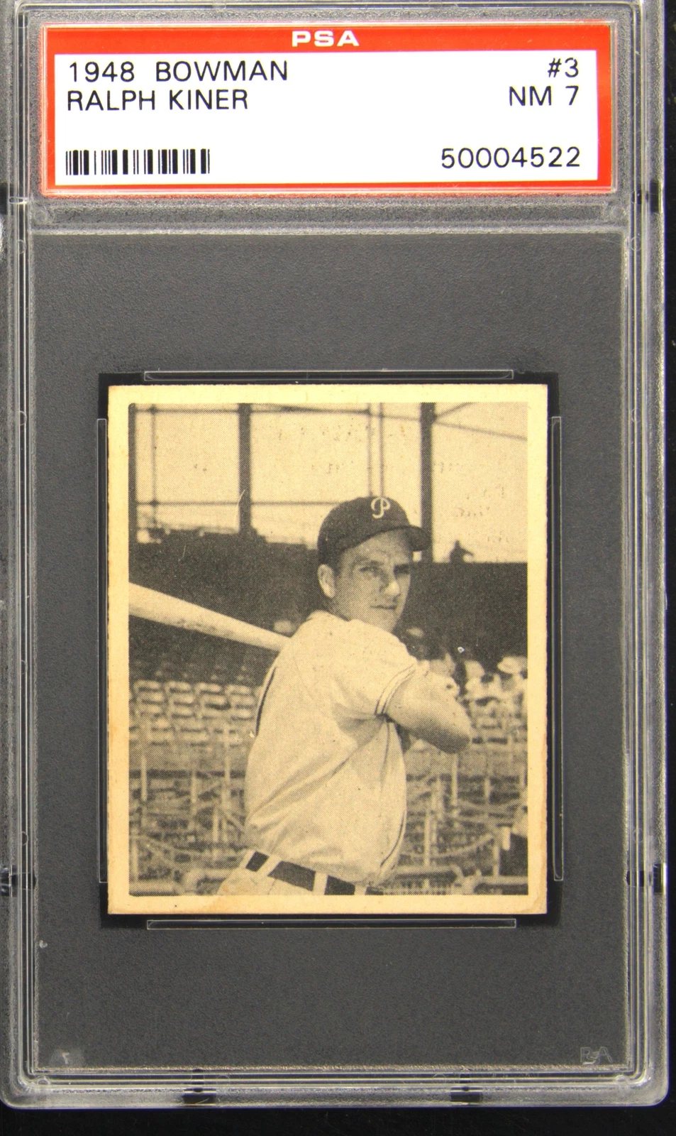 1948 Bowman #3 Ralph Kiner PSA 7