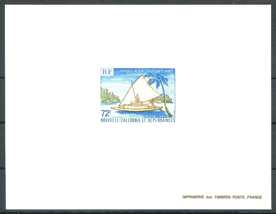 New Caledonia Sc557 Boat, Ship, Pirogue, Isle of Pines, Deluxe Proof - Image 1 of 1