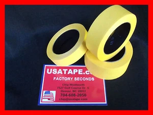 32 Rolls 1.5" X 60 Yards Fine Edge Yellow Painters Masking Tape NOT FOR AUTO - Picture 1 of 1