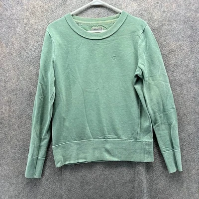 Sudadera Converse One Star Mujer Grande Verde Pullover Cuello Redondo Y2K De Colección Foto 1 de 4