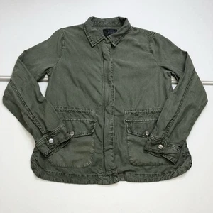 Sanctuary Liberty Military Jacket In Army Green Snap Front Field Utility Sz S - Picture 1 of 10