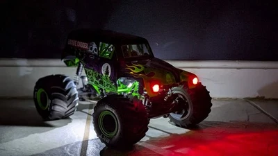 Faros rojos LED Fit 1/18 Losi Mini LMT escala 1:18 Monster Truck Foto 1 de 4