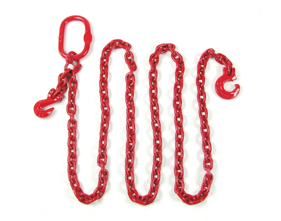 JOMA-TECH GMBH Forstkette rund, 8mm und 10mm mit Verkürzung und Schlinghaken, Rückekette