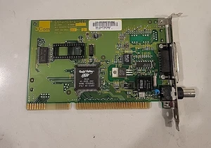 CARTE Ethernet fine épaisse ethernet vintage 1994 3com etherlink iii 3c509b-c isa - Photo 1/4