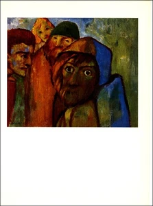 1957 Vintage Print Emil Nolde Strangers 1946 Expressionist Fine Art Plate People - Picture 1 of 3