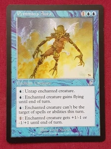 Magic The Gathering SCOURGE PEMMIN'S AURA blue card MTG - Foto 1 di 2