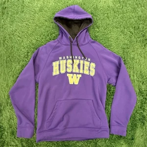 University Washington Medium Purple | Black Hoodie Sweatshirt Unisex NCAA - Picture 1 of 7