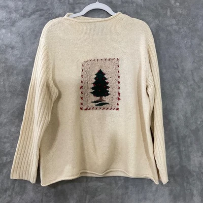 Vintage Crazy Horse wool angora ramie blend  Sweater sz. L roll neck Holiday - Image 1 of 4