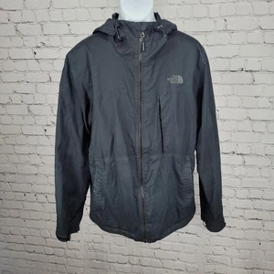 The North Face Black Lightweight Hooded Windbreaker Double Zip Jacket Medium M - Picture 1 of 16