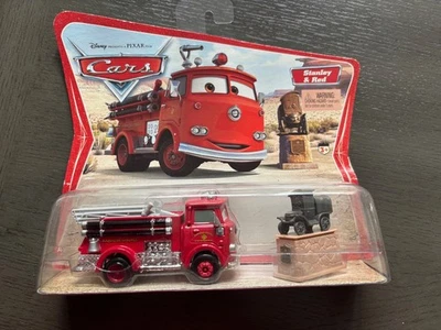DISNEY PIXAR CARS MOVIE MOMENTS STANLEY & RED 1:55 SCALE DIECAST MATTEL 2006 - Image 1 of 4