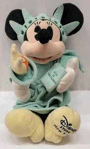 Disney Store New York NYC Minnie Mouse Statue of Liberty Lady Plush 12” Soft Toy - Picture 1 of 6