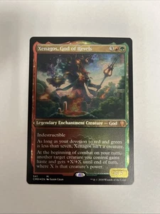 Tarjeta grabada en papel aluminio Xenagos God of Revels #541 Magic The Gathering LP - Imagen 1 de 10