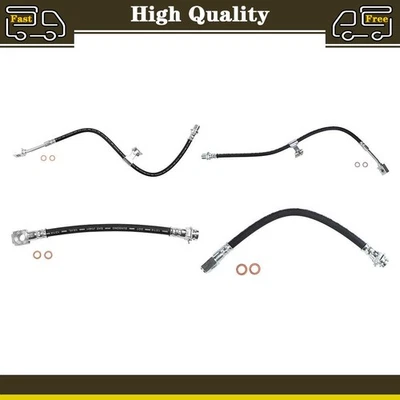 4 Front Rear Brake Hose Brake Line Fits Chevrolet P30 6.5L 4.3L 7.4L 5.7L 4.1L - Image 1 of 4