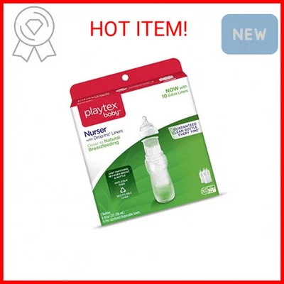 Playtex BPA Free Premium Nurser Bottles with Drop in Liners, 3 Count - Image 1 of 2