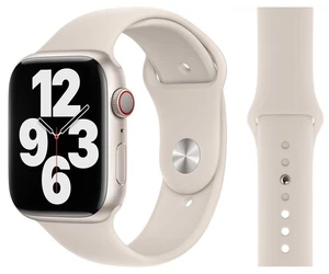 Brazalete deportivo original Apple S/M + M/L 42/44/45 mm MKUU3ZM/A Starlight embalaje original - Imagen 1 de 1