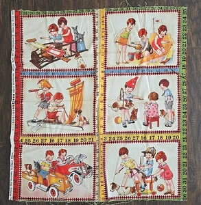 Moda Fabrics Wee Play Vintage Fabric Panel 21088 American Jane Sandy Klop - Picture 1 of 3