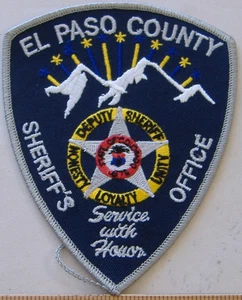 EL PASO COUNTY SHERIFF DEPT COLORADO SHERIFF FABRIC PATCH - Picture 1 of 1