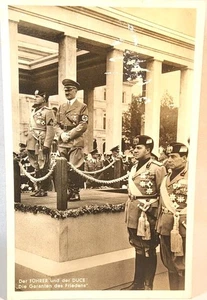 1937 Picture Postcard - Adolf Hitler & Benito Mussolini In Germany ~ #-7742 - Picture 1 of 17