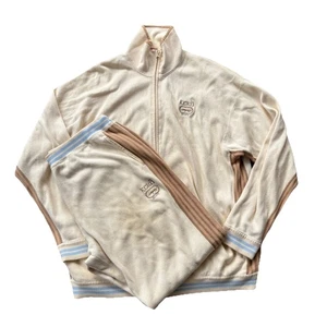 Ecko Unltd Track Suit Mens 3XL Hip Hop Vintage Y2K Velour 2pc Set 90s Distressed - Picture 1 of 19