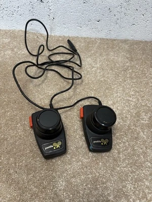Vtg 80s Atari 2600 Ping Pong Table Tennis PADDLE CONTROLLERS P18 - Image 1 of 3
