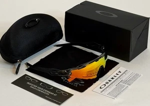 Oakley Radar EV Path Sunglasses 9275-01 Graphene Clear Frame / Red Lenses - Picture 1 of 4