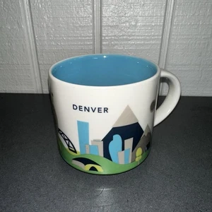Taza de café Starbucks DENVER (Colorado) "You Are Here" coleccionable usada en excelente estado - Imagen 1 de 15