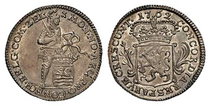 NETH. Zeeland 1762 1/8 Daalder, Rijks - 1/8 Silver Ducat NGC UNC Details KM 98 - Picture 1 of 1