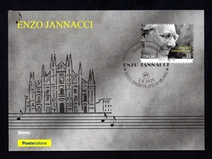 Italia 2025 : Enzo Iannacci - Cartolina Ufficiale Poste Italiane - Picture 1 of 1