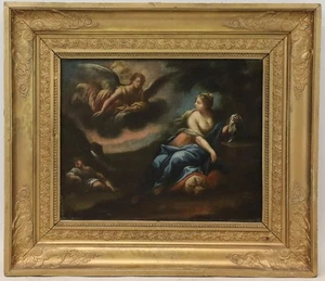 Hagar & Ismael in der Wüste Ölgemälde verso bezeichnet wohl um 1650 (BG2733) - Bild 1 von 12