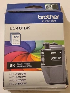 Original Brother LC401BK Tintenpatrone Schwarz mit Standardkapazität - Bild 1 von 5